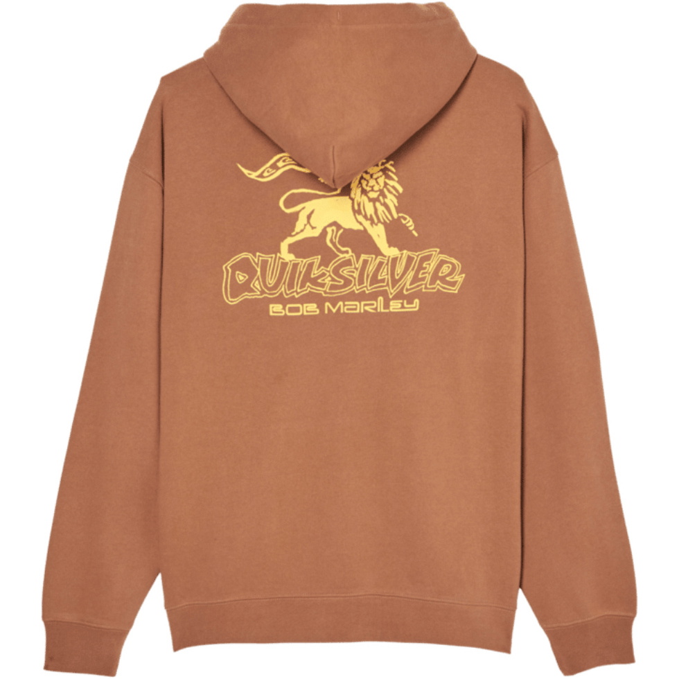 2026 Quiksilver Mens Bob Marley Zion Hoodie EQYFT05267 - Rawhide